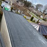 A flat roof newly installed in Edinburgh